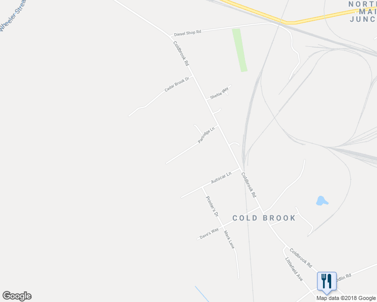 map of restaurants, bars, coffee shops, grocery stores, and more near 228 Partridge Lane in Hermon