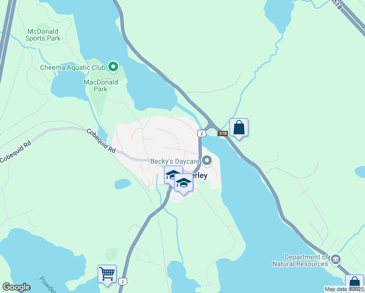 map of restaurants, bars, coffee shops, grocery stores, and more near 25 Palmer Road in Waverley