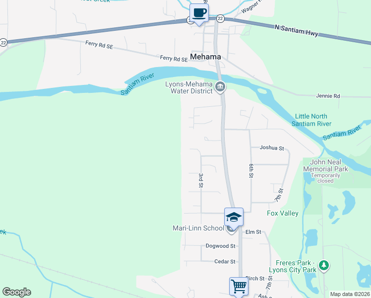 map of restaurants, bars, coffee shops, grocery stores, and more near 204 Ironwood Court in Lyons