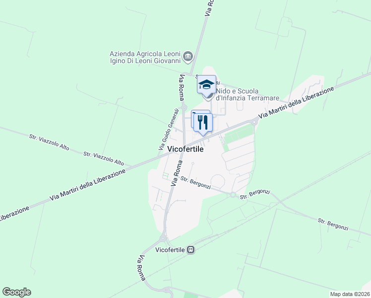 map of restaurants, bars, coffee shops, grocery stores, and more near in Vicofertile