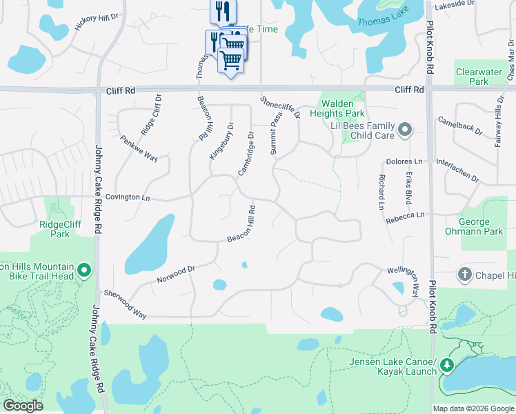 map of restaurants, bars, coffee shops, grocery stores, and more near 1547 Covington Lane in Eagan