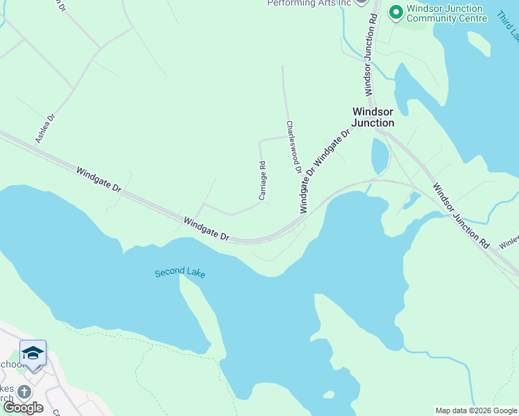 map of restaurants, bars, coffee shops, grocery stores, and more near 19 Carriage Road in Windsor Junction