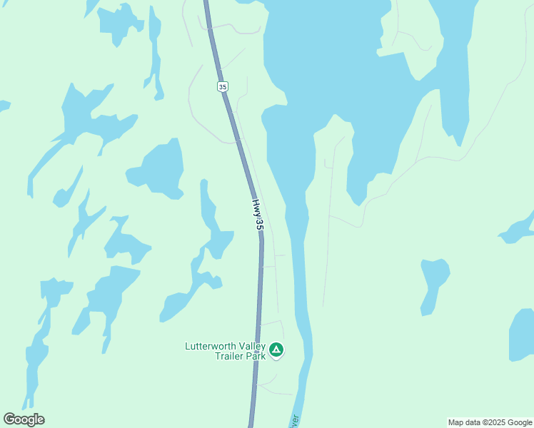 map of restaurants, bars, coffee shops, grocery stores, and more near Moore Lake Estates Road in Haliburton County