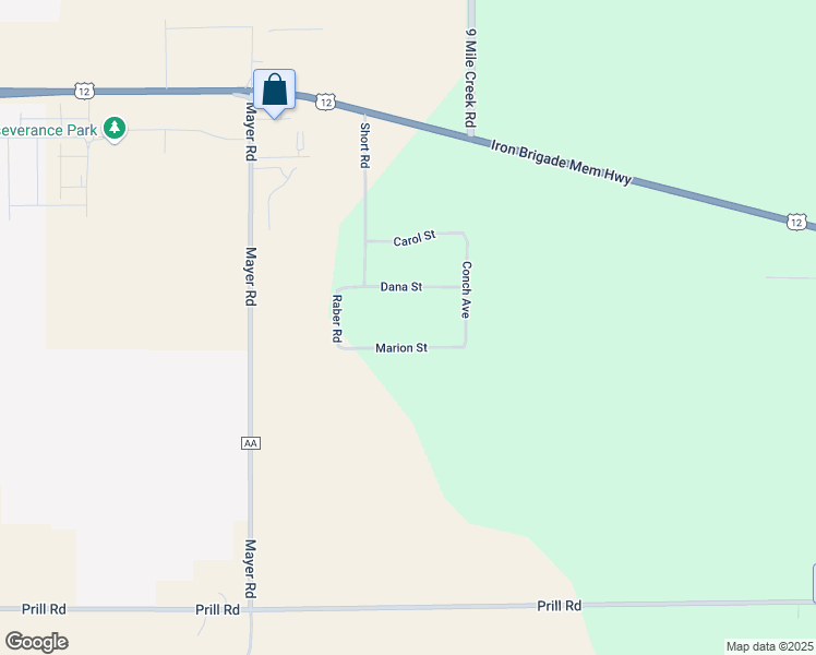 map of restaurants, bars, coffee shops, grocery stores, and more near 6650 Marion Street in Eau Claire