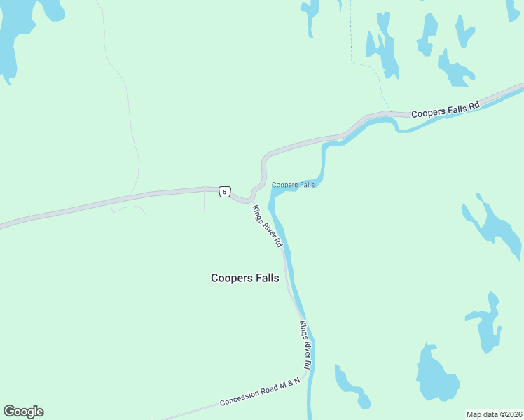 map of restaurants, bars, coffee shops, grocery stores, and more near 8101 Kings River Road in Washago