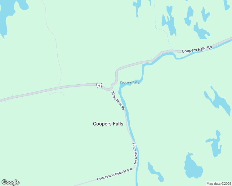 map of restaurants, bars, coffee shops, grocery stores, and more near 8111 Kings River Road in Washago