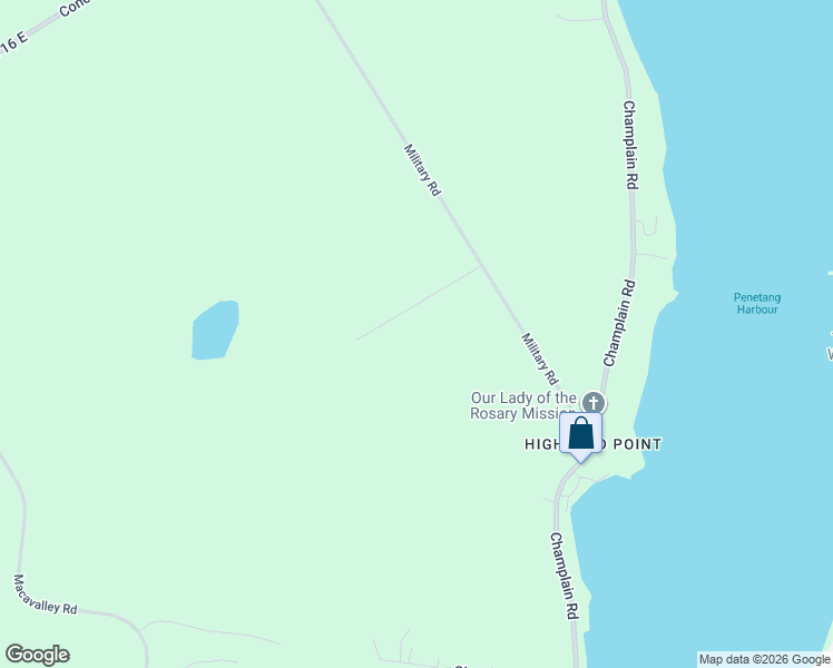 map of restaurants, bars, coffee shops, grocery stores, and more near 739 Concession 15 in Penetanguishene