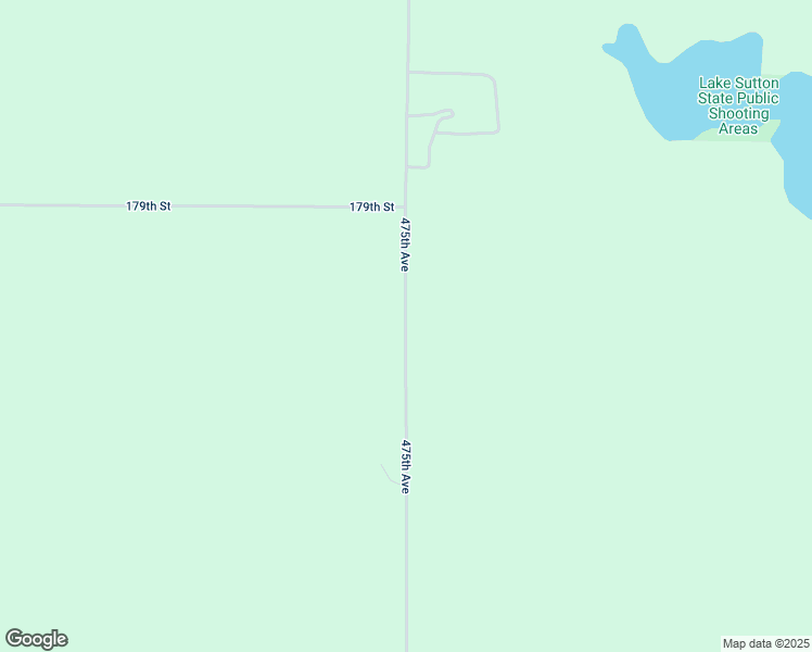 map of restaurants, bars, coffee shops, grocery stores, and more near 16961 475th Avenue in Clear Lake
