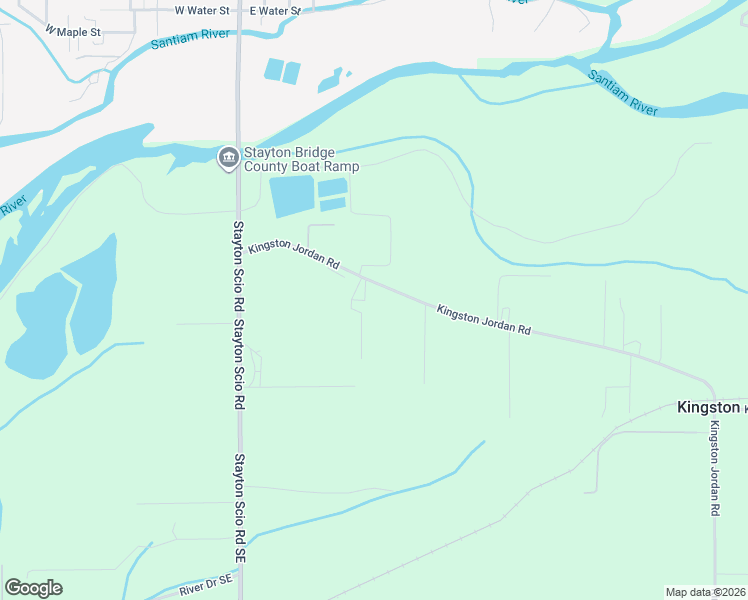 map of restaurants, bars, coffee shops, grocery stores, and more near 41772 Kingston Jordan Road in Stayton