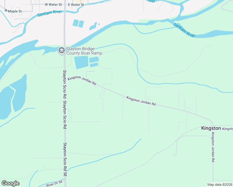 map of restaurants, bars, coffee shops, grocery stores, and more near 41772 Kingston Jordan Road Southeast in Stayton