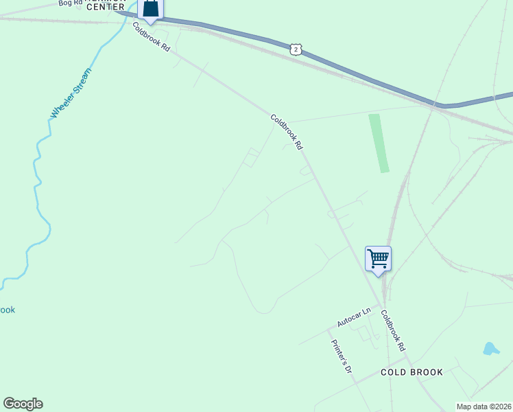 map of restaurants, bars, coffee shops, grocery stores, and more near 2061-2099 Cedar Brook Drive in Hermon
