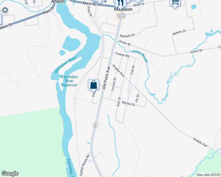 map of restaurants, bars, coffee shops, grocery stores, and more near 106 Old Point Avenue in Madison