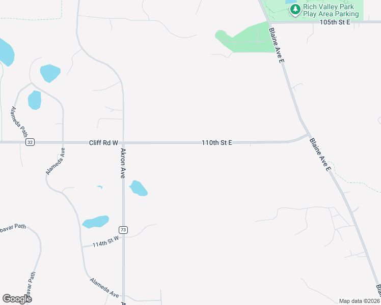 map of restaurants, bars, coffee shops, grocery stores, and more near 1264 110th Street East in Inver Grove Heights