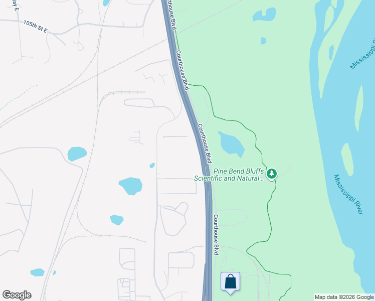 map of restaurants, bars, coffee shops, grocery stores, and more near 11025 Courthouse Boulevard in Inver Grove Heights