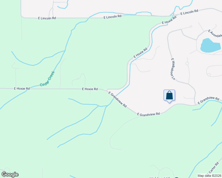 map of restaurants, bars, coffee shops, grocery stores, and more near 8995 East Hoxie Road in Cedar