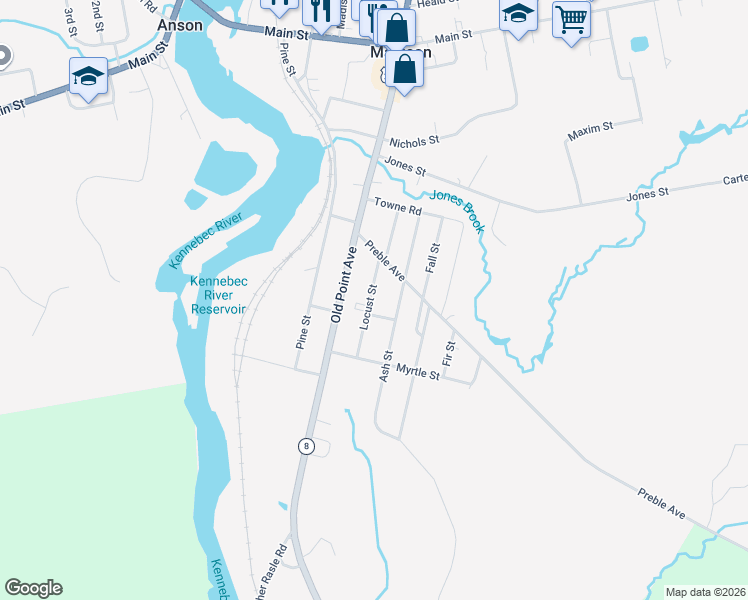 map of restaurants, bars, coffee shops, grocery stores, and more near 22 Locust Street in Madison