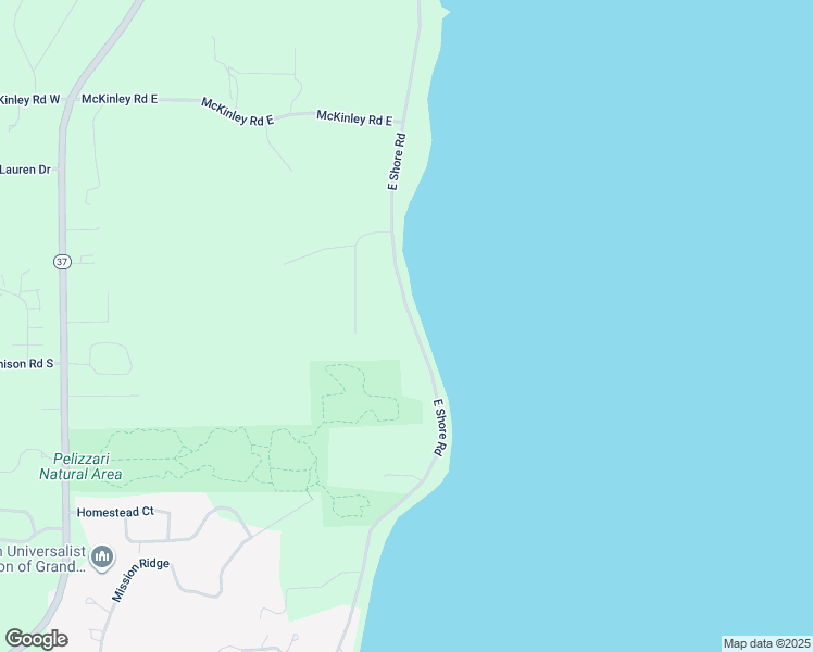 map of restaurants, bars, coffee shops, grocery stores, and more near 7073 East Shore Road in Traverse City