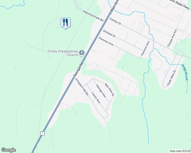 map of restaurants, bars, coffee shops, grocery stores, and more near 10 Bay View Drive in Saint Albans City