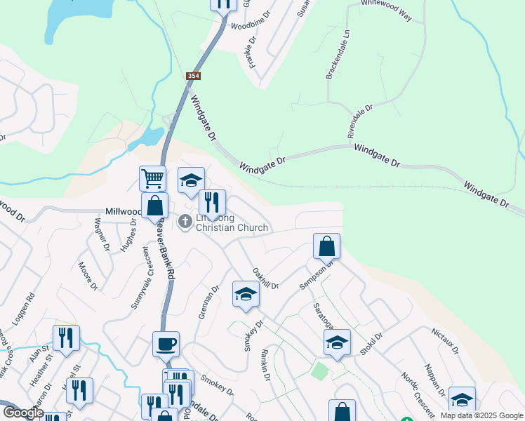 map of restaurants, bars, coffee shops, grocery stores, and more near 25 Taleen Drive in Lower Sackville
