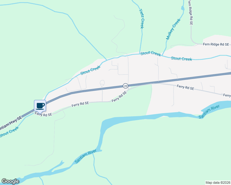 map of restaurants, bars, coffee shops, grocery stores, and more near 20685 Ferry Road Southeast in Stayton