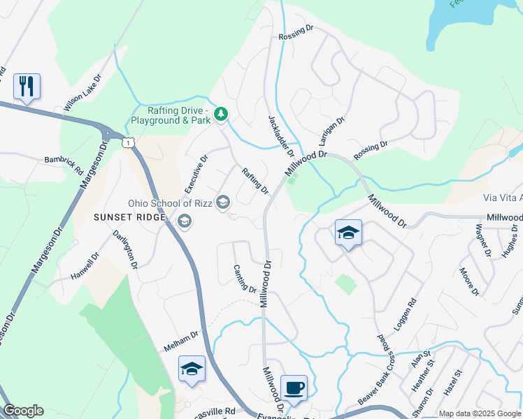 map of restaurants, bars, coffee shops, grocery stores, and more near in Middle Sackville