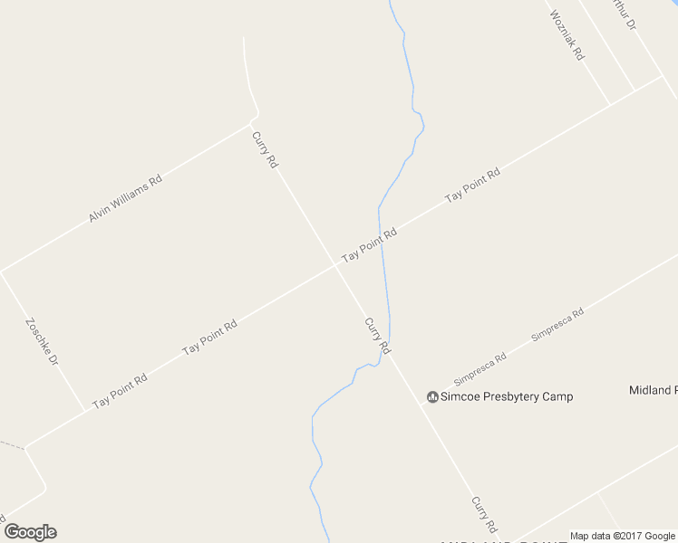 map of restaurants, bars, coffee shops, grocery stores, and more near 841 Curry Road in Penetanguishene