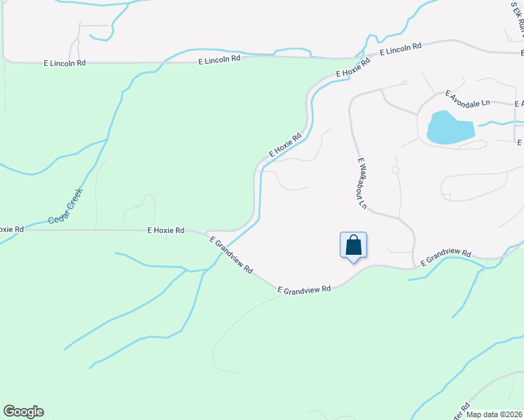 map of restaurants, bars, coffee shops, grocery stores, and more near 8995-9235 East Hoxie Road in Cedar