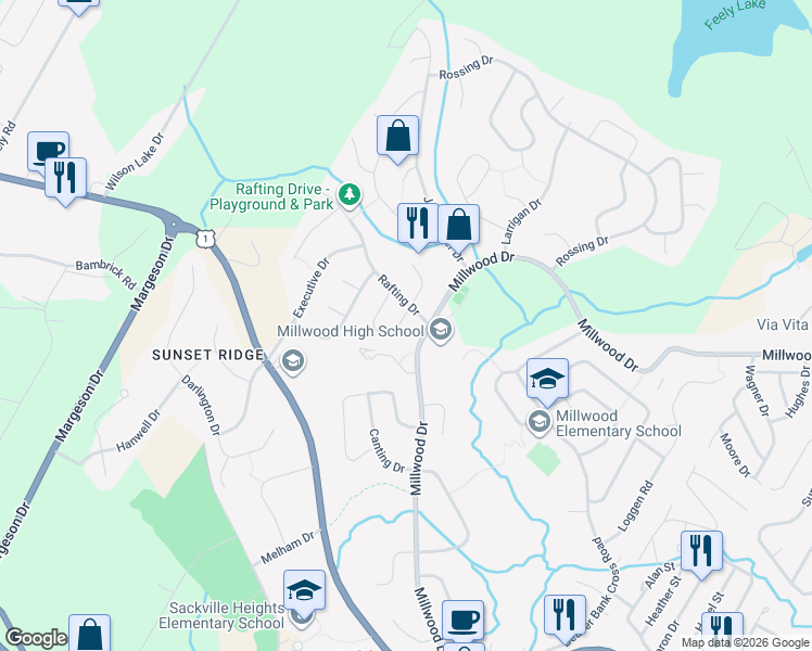 map of restaurants, bars, coffee shops, grocery stores, and more near 10 Trundle Crescent in Middle Sackville