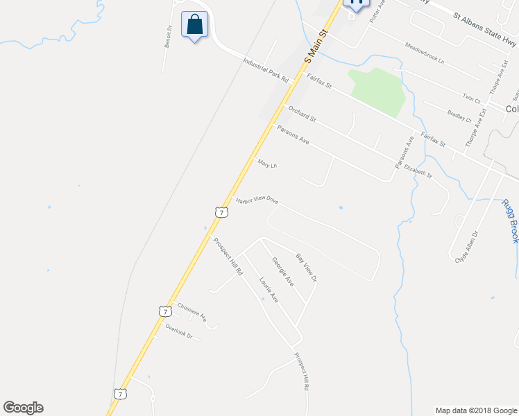 map of restaurants, bars, coffee shops, grocery stores, and more near 64 Harbor View Drive in Saint Albans City