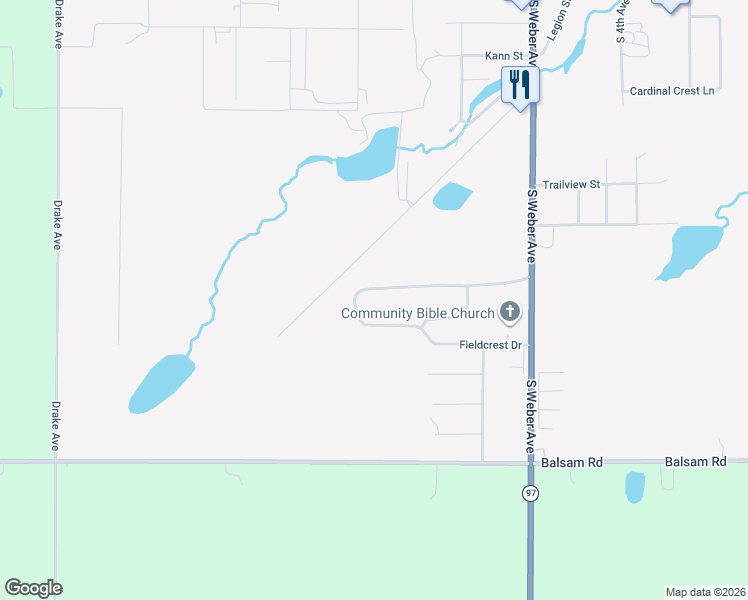 map of restaurants, bars, coffee shops, grocery stores, and more near 118319 Sunset Ridge Drive in Stratford