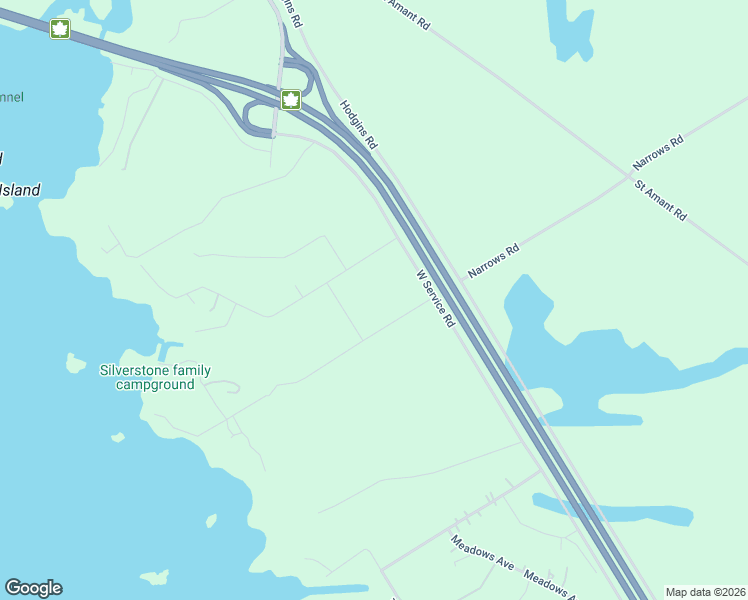 map of restaurants, bars, coffee shops, grocery stores, and more near 379 Rope Boulevard in Waubaushene