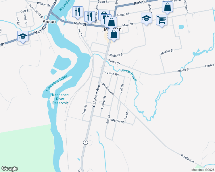 map of restaurants, bars, coffee shops, grocery stores, and more near 14 Preble Avenue in Madison