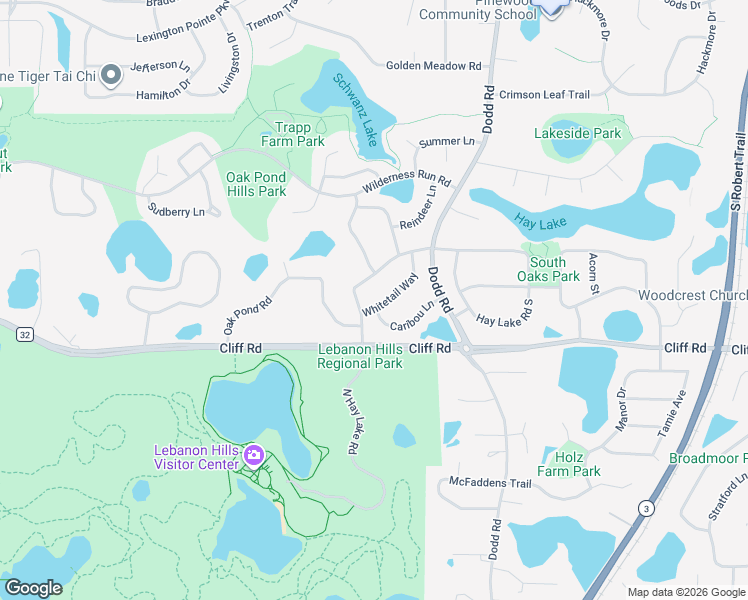 map of restaurants, bars, coffee shops, grocery stores, and more near 4528 Whitetail Way in Eagan