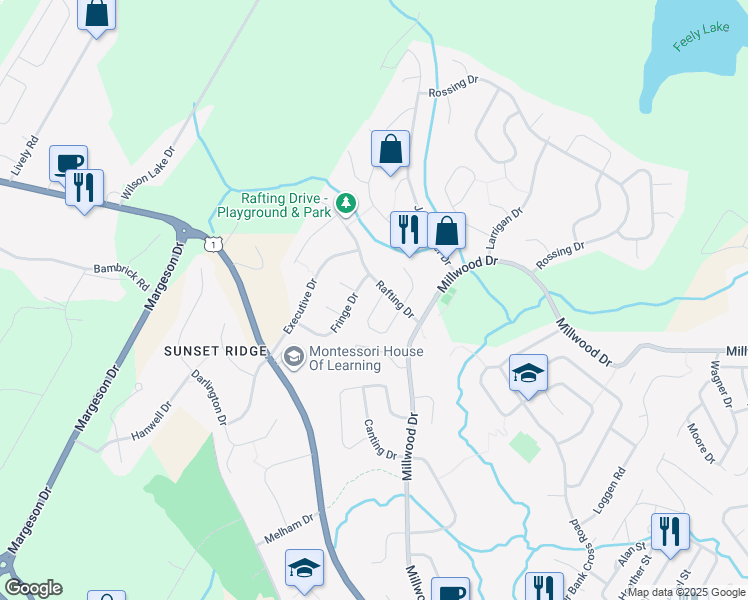 map of restaurants, bars, coffee shops, grocery stores, and more near 62 Trundle Crescent in Middle Sackville
