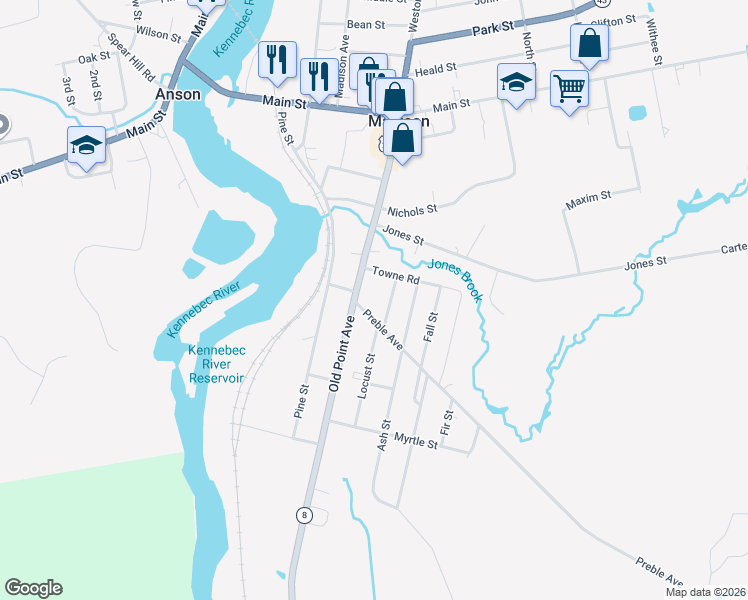 map of restaurants, bars, coffee shops, grocery stores, and more near 14 Preble Avenue in Madison