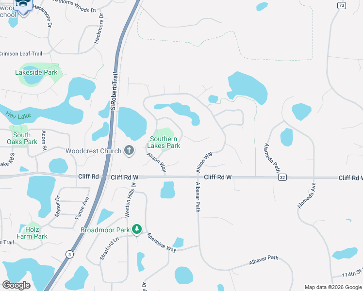 map of restaurants, bars, coffee shops, grocery stores, and more near 10977 Alison Court in Inver Grove Heights