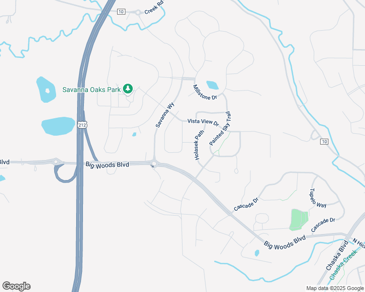 map of restaurants, bars, coffee shops, grocery stores, and more near 4503 Savanna Trail in Chaska