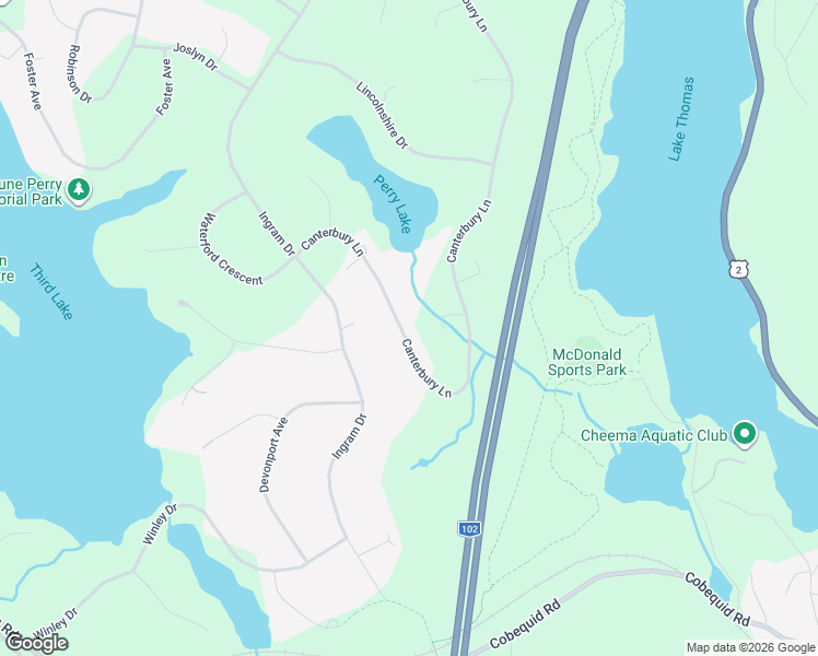 map of restaurants, bars, coffee shops, grocery stores, and more near 42 Canterbury Lane in Fall River