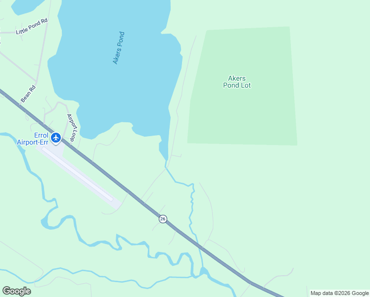 map of restaurants, bars, coffee shops, grocery stores, and more near 338 Akers Pond Road in Errol