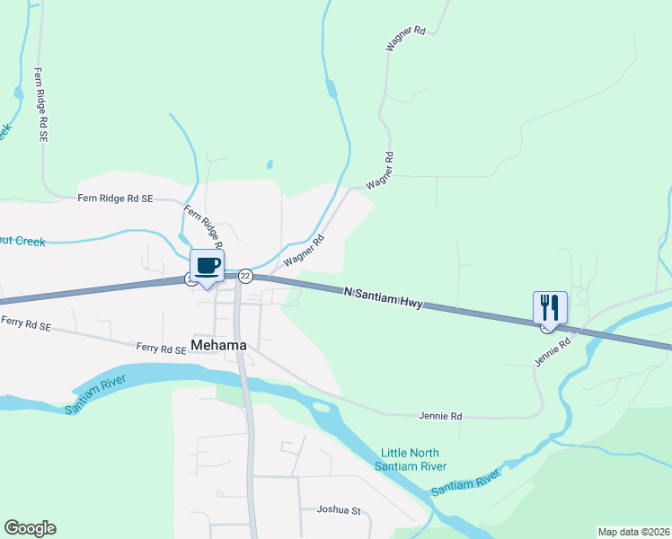 map of restaurants, bars, coffee shops, grocery stores, and more near 11124 Wagner Road in Lyons
