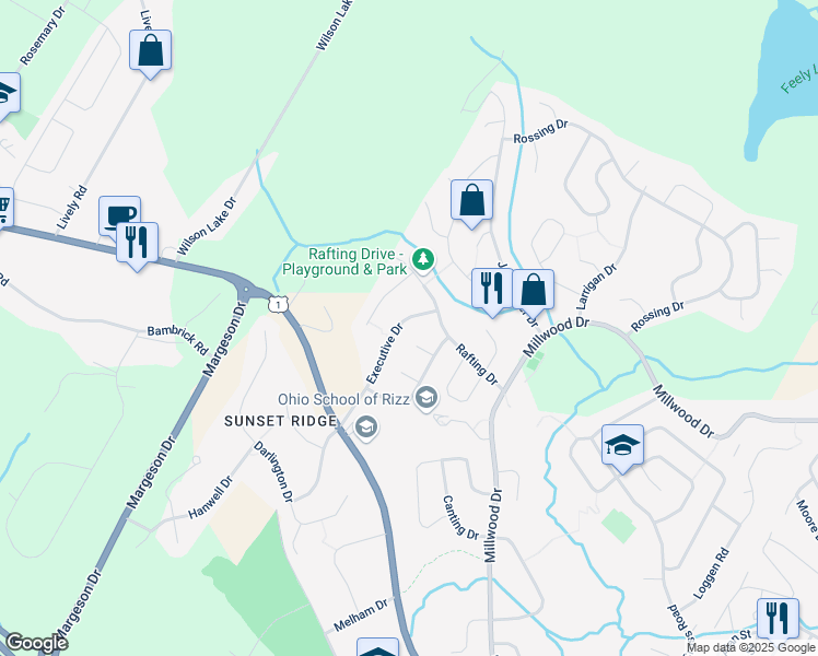 map of restaurants, bars, coffee shops, grocery stores, and more near 130 Executive Drive in Middle Sackville
