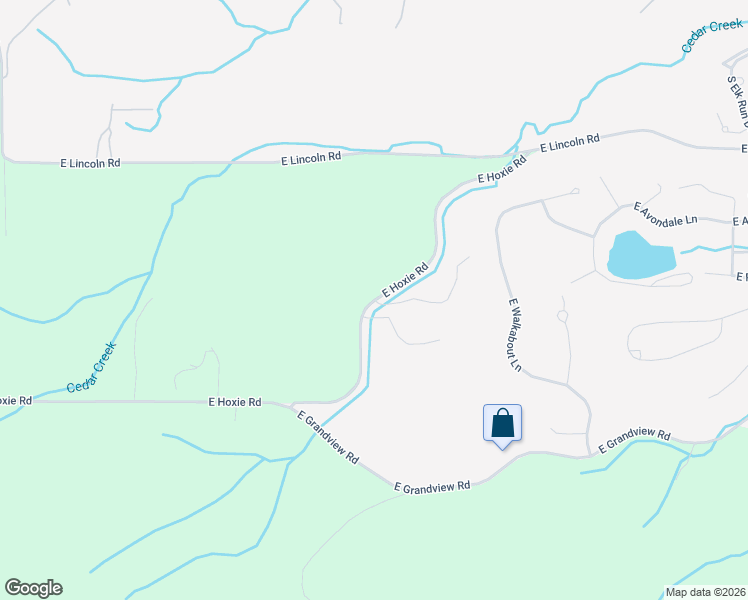 map of restaurants, bars, coffee shops, grocery stores, and more near 9237 East Hoxie Road in Cedar