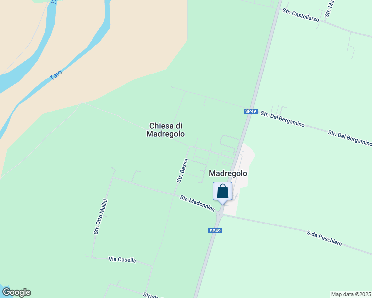 map of restaurants, bars, coffee shops, grocery stores, and more near 3 Strada Bassa in Madregolo