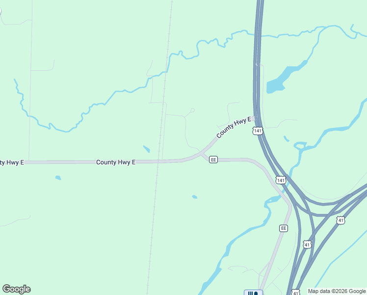 map of restaurants, bars, coffee shops, grocery stores, and more near 5844 County Road East in Abrams