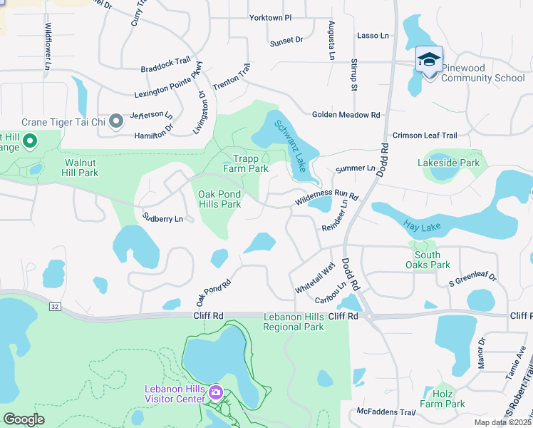 map of restaurants, bars, coffee shops, grocery stores, and more near 4460 Lynx Court in Eagan