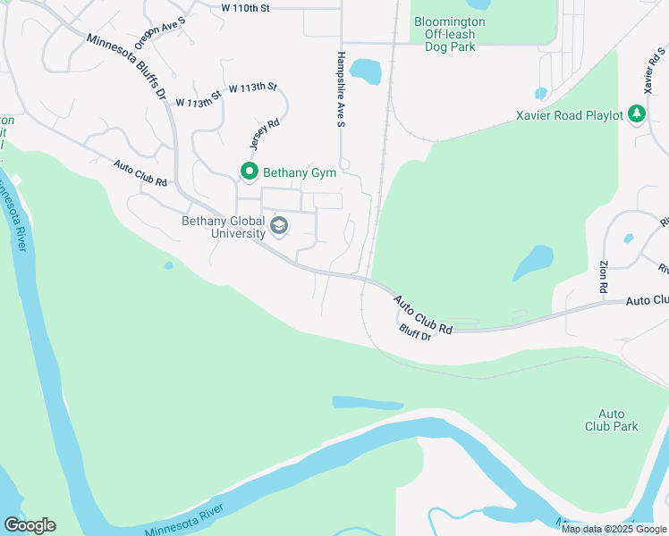 map of restaurants, bars, coffee shops, grocery stores, and more near 6546-6598 Auto Club Road in Bloomington
