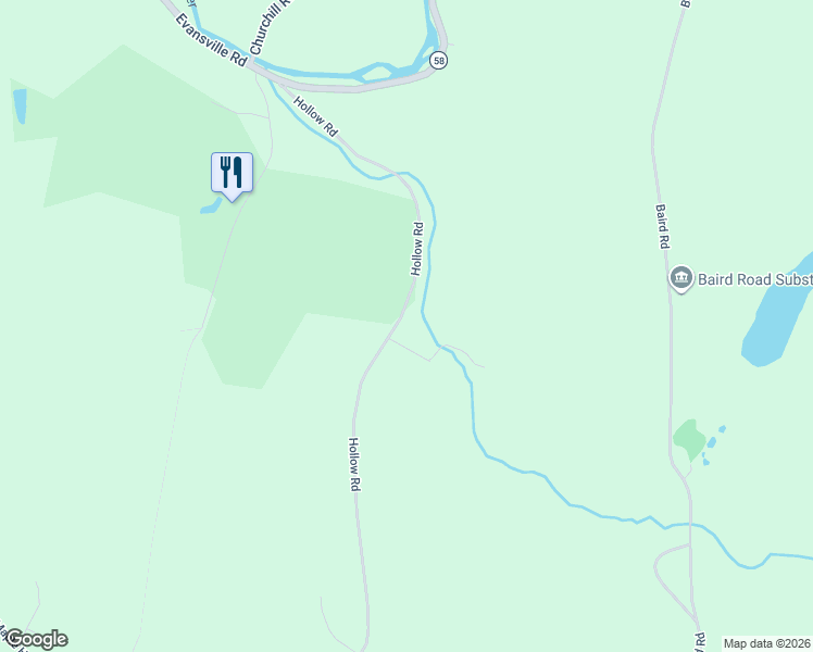 map of restaurants, bars, coffee shops, grocery stores, and more near 2632 Hollow Road in Barton