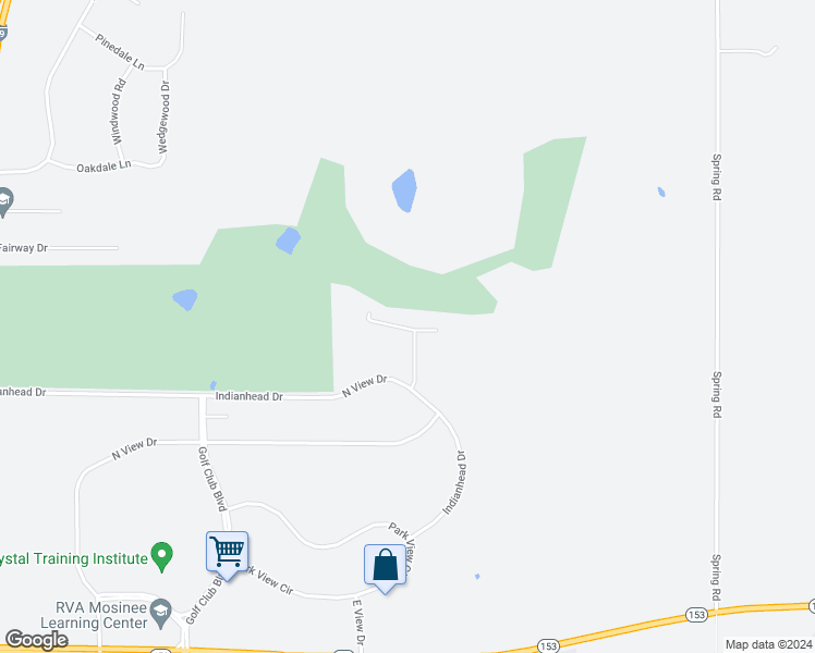 map of restaurants, bars, coffee shops, grocery stores, and more near North View Drive in Mosinee