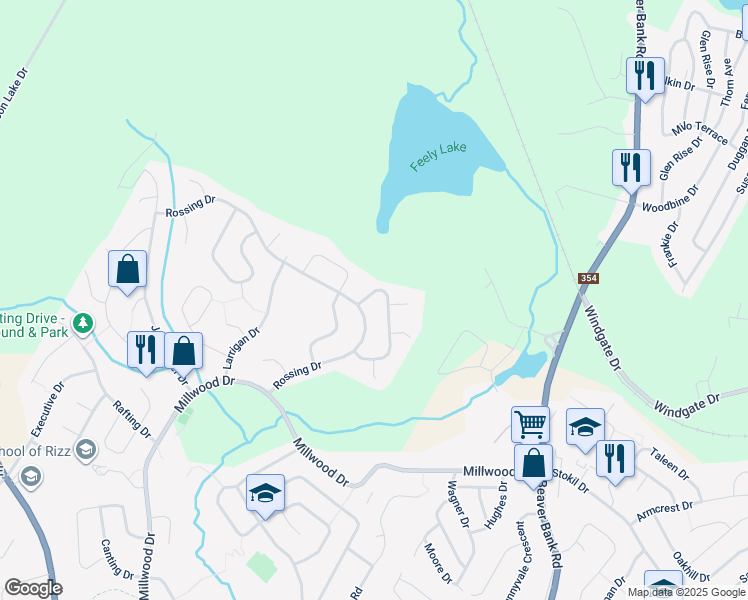 map of restaurants, bars, coffee shops, grocery stores, and more near 104 Bucheron Crescent in Middle Sackville