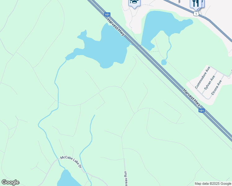 map of restaurants, bars, coffee shops, grocery stores, and more near 108 Bondi Drive in Middle Sackville